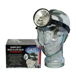 Clulite Super Spot Head-A-Lite Adjustable Reachargeable Head Light 250m Beam 3 Watt LED