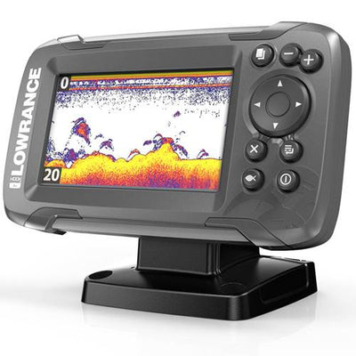 Lowrance Hook2-4x Bullet Skimmer CE ROW Autotune Wide Angle Sonar Fishfinder with Transducer