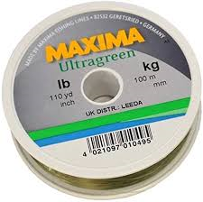 Maxima Ultragreen Fishing Line 4lb/50m Perfect for Fly Fishing