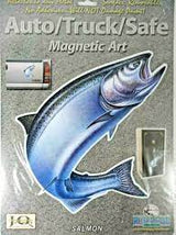 Rivers Edge Products Salmon/Mule Deer Auto/Truck/Safe Magnetic Art Sticker