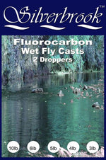 Silverbrook 12ft Fluorocarbon Tapered Wet Fly Fishing Fly Cast (8lb)
