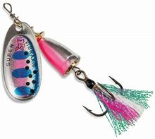 Blue Fox Vibrax Foxtail Rainbow Trout Pattern RTX No.4 10g Trout/Sea Trout/Salmon/Perch Fishing Spinner Lure
